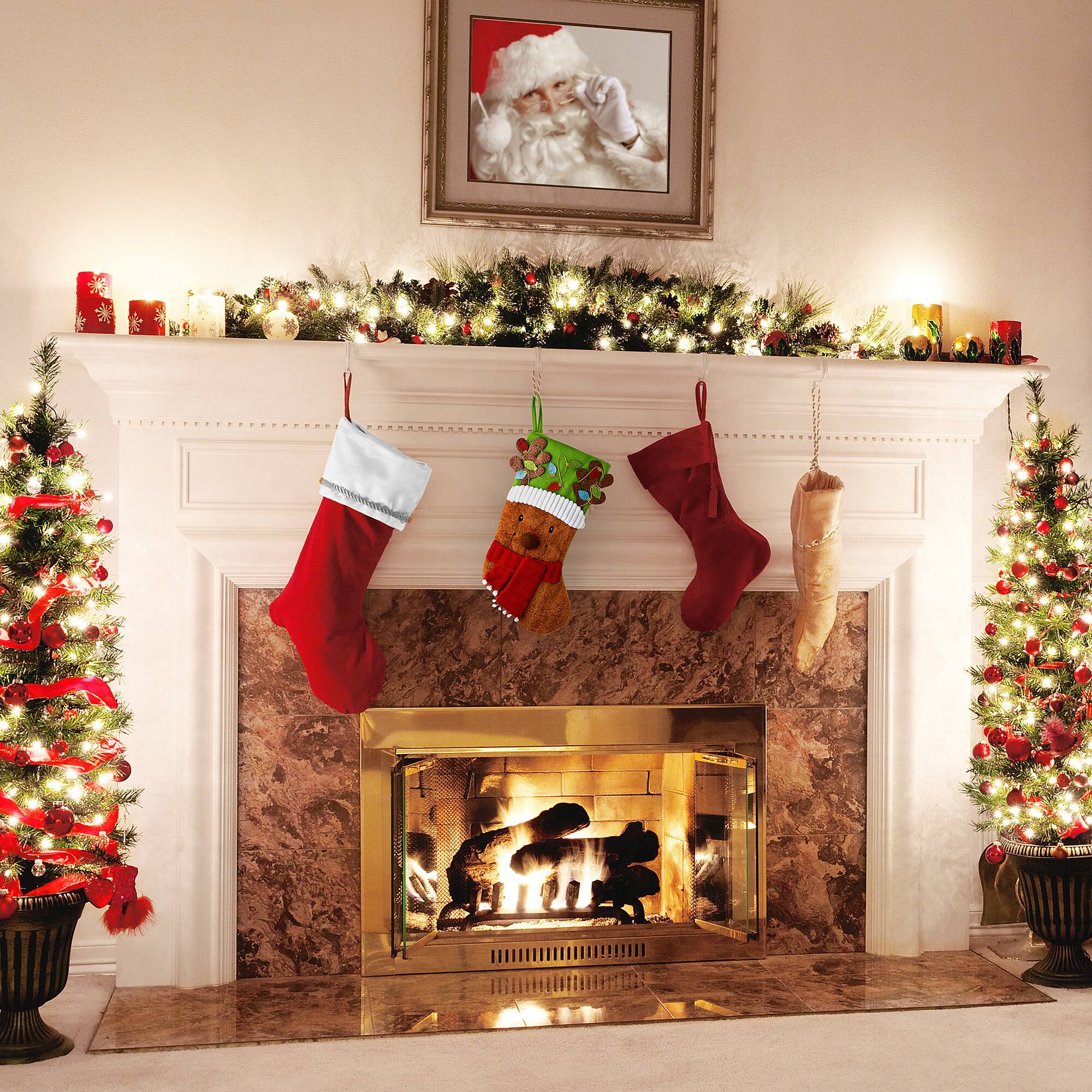 20" Be Merry Collection Novelty Teddy Bear Stocking